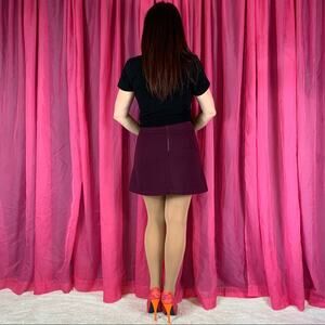 Urban Outfitters Cope purple button front mini‎ skirt, size 8